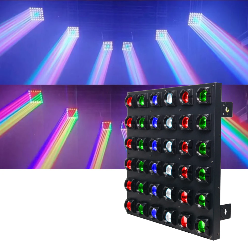36 LED Matrix Light RGBW Pixel Effect Stage Lighting DMX512 Control LED Effect Lamp for DJ Club Concert Event Performance