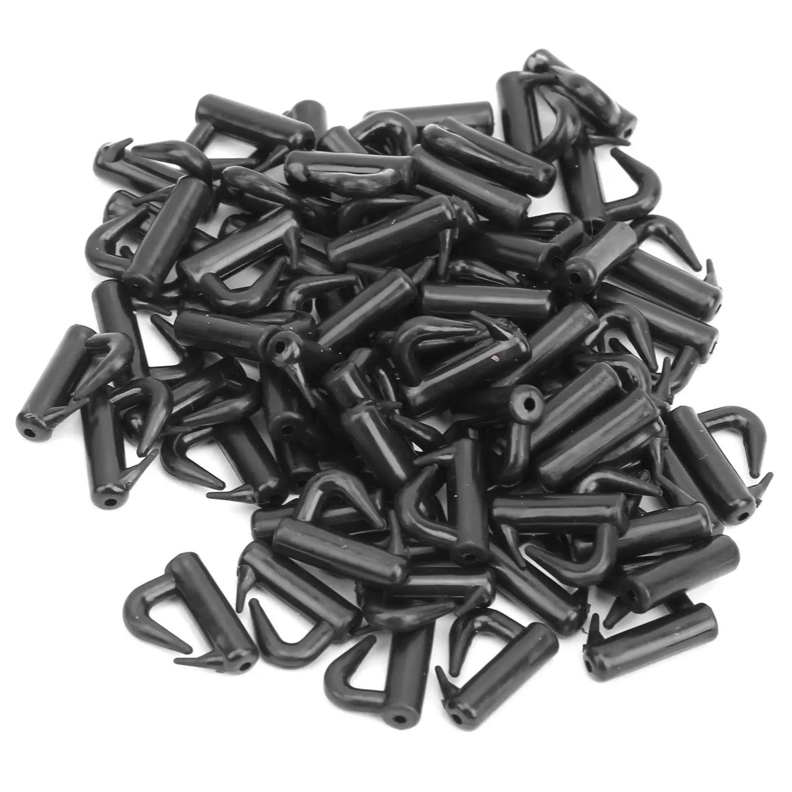 120Pcs Fishing Tackle Quick-Change Black Snaps Clevis Spins Hose Fittings