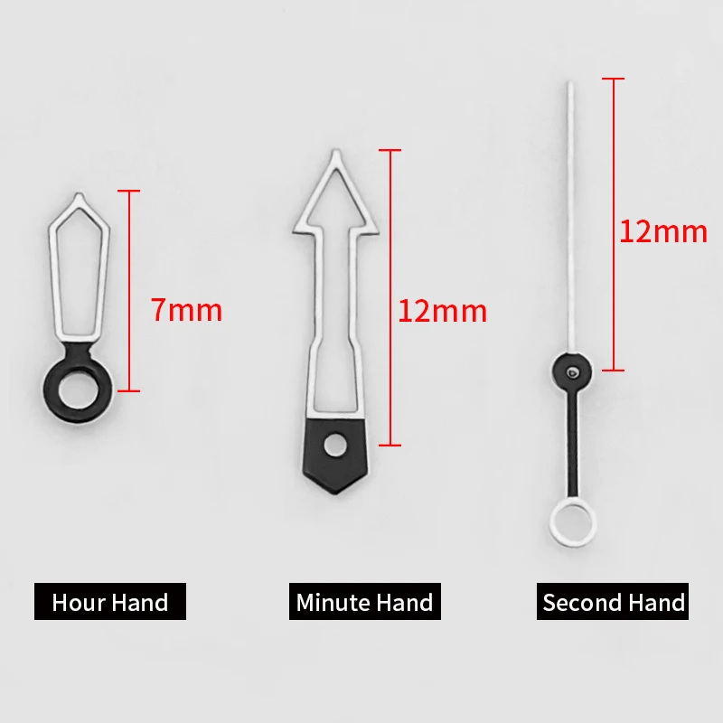 녹색 야광 시계 바늘 세트 SKX 루메 핸즈 MOD NH35 NH36 4R36 NH72 2초 2분 2시간 무브먼트 교체 부품