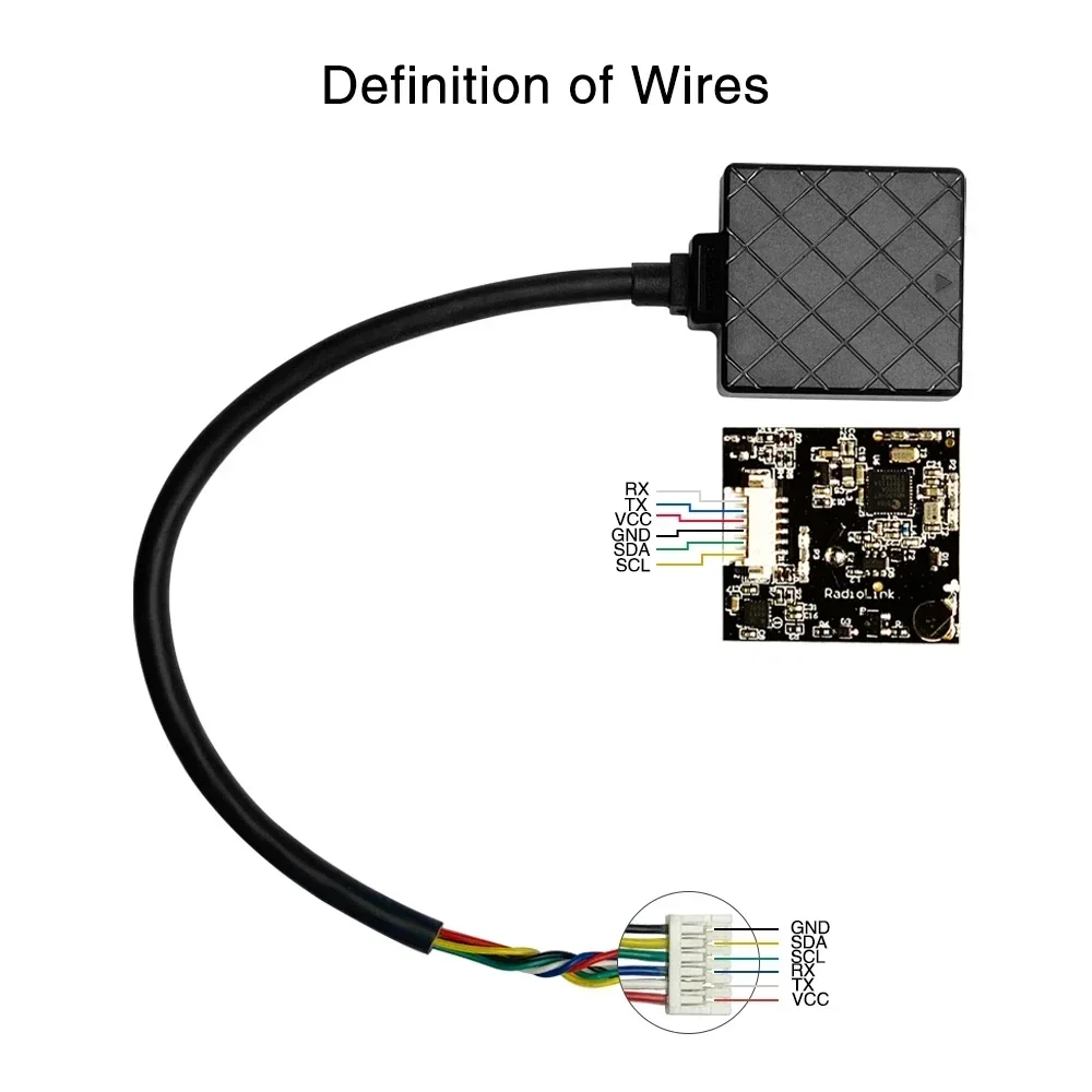 Radiolink-CONTROLADOR DE VUELO TS100 V2 Mini M10N M8N GPS para Crossflight Mini Pix Pixhawk F4, cuadricóptero, helicóptero, avión, Drones