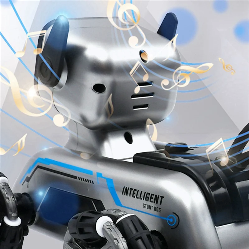 B05c-crianças inteligente de controle remoto robô cão robô elétrico carro de controle remoto oito rodas dublê robô cão