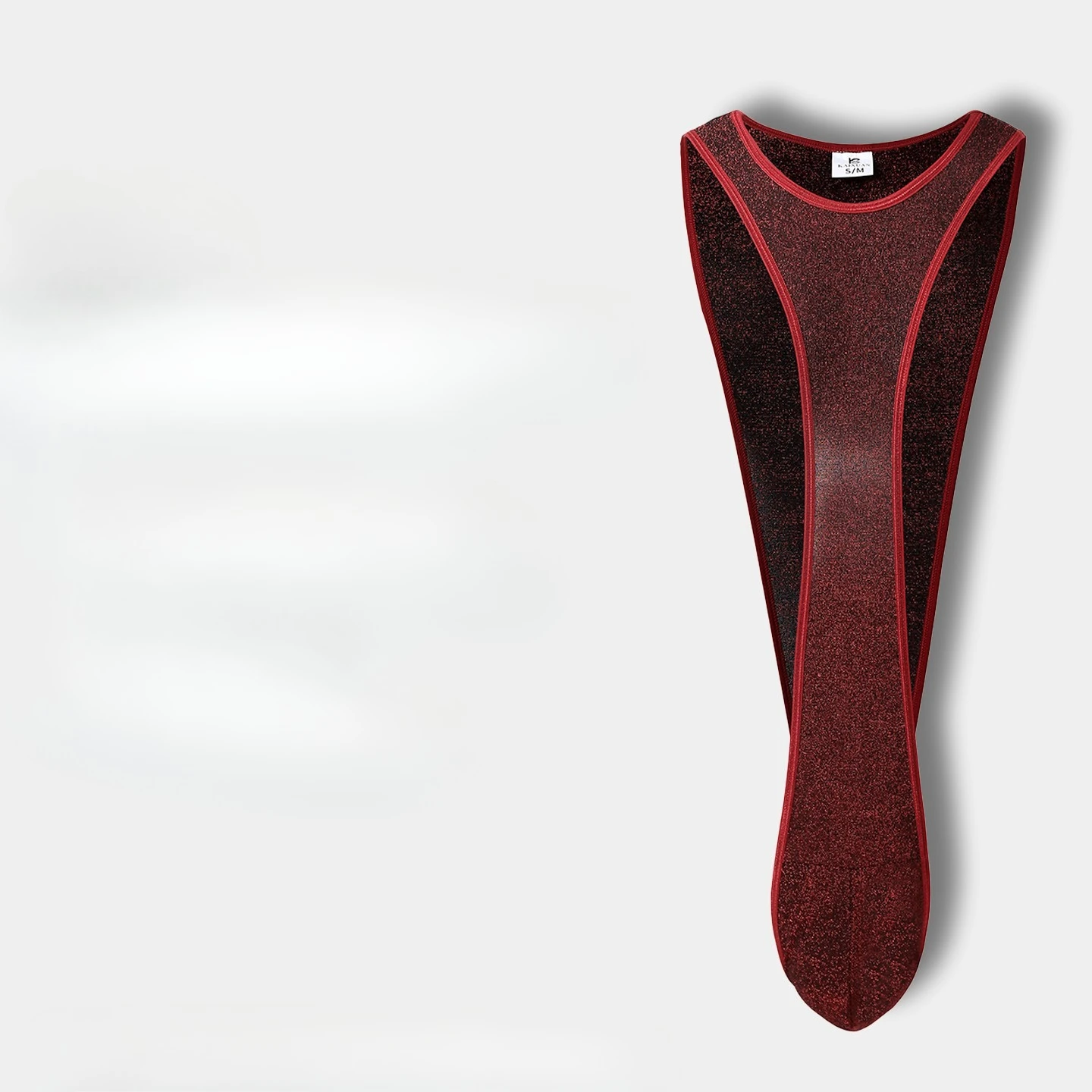Men Ice Silk One-piece Tank Bodysuit Suspended Pouch Solid Mesh Sexy Super Elastic Breathable Male Lingerie