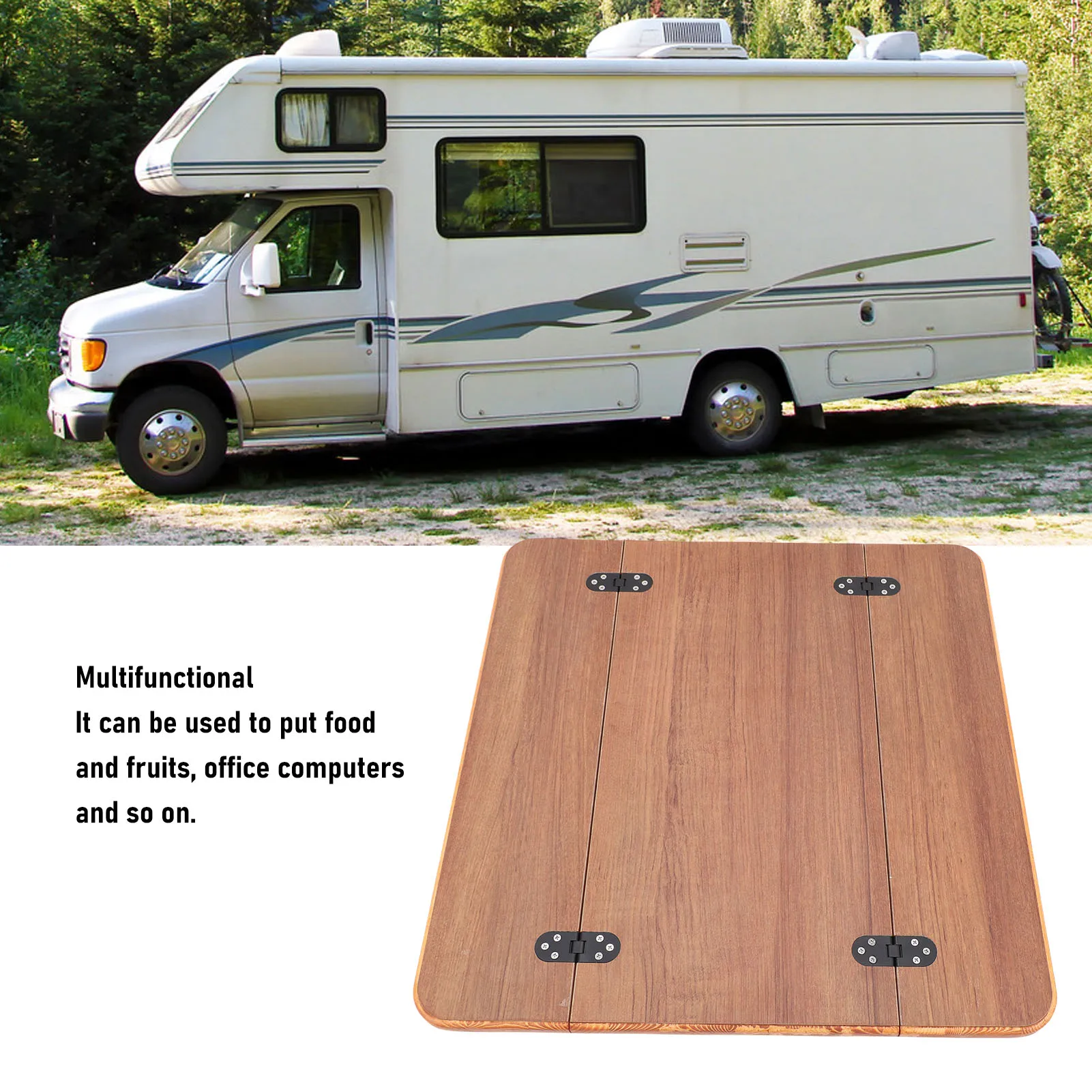 

RV Table Top Coated Finish Foldable Stylish Solid Wood Boat Marine Table Top for Yacht Ship