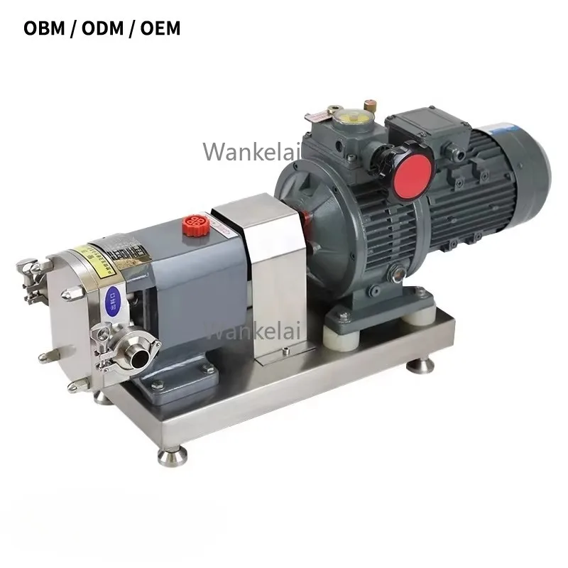 Stainless Steel High Viscosity Liquids Sanitary Food Grade Honey Chocolate Stator Rotary Lobe Pump for Honey Syrup