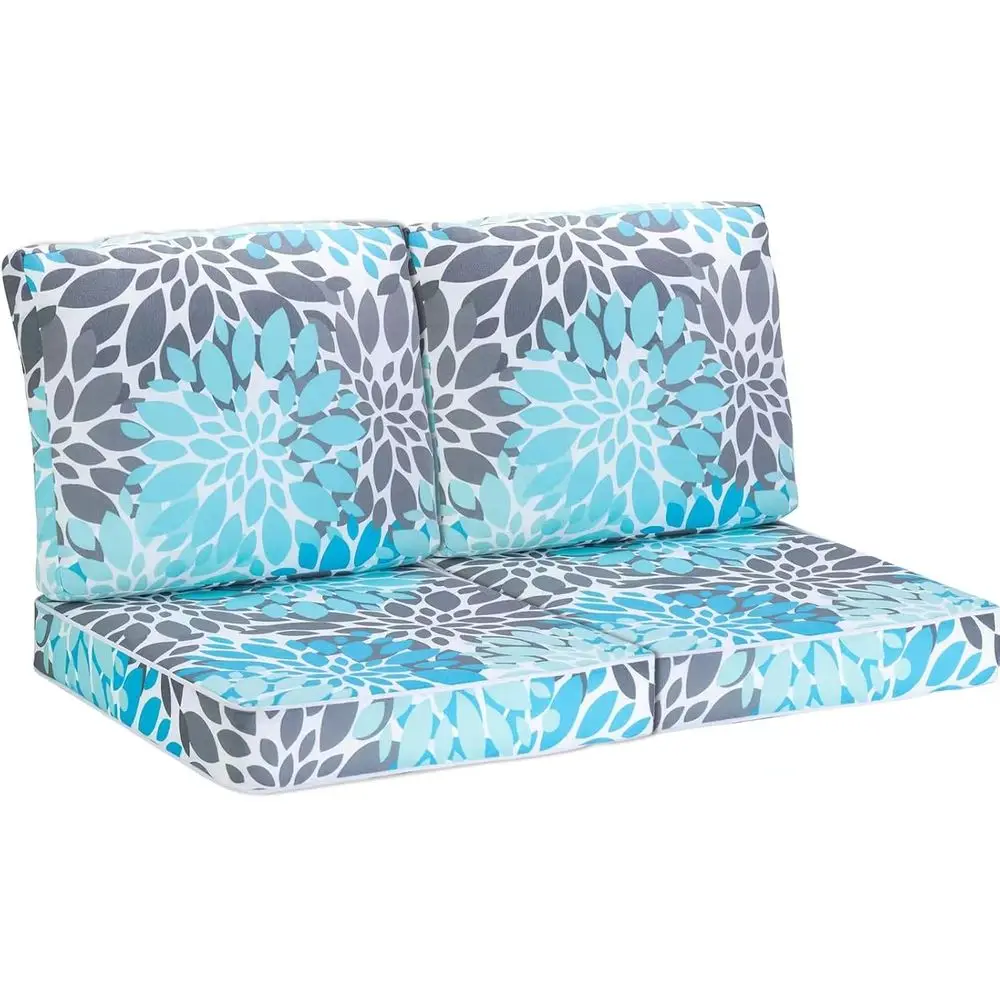 Premium Outdoor Cushions Set - 22"x22" Complete 4-Piece Deep Seat Outdoor Chair Cushion or Patio urniture