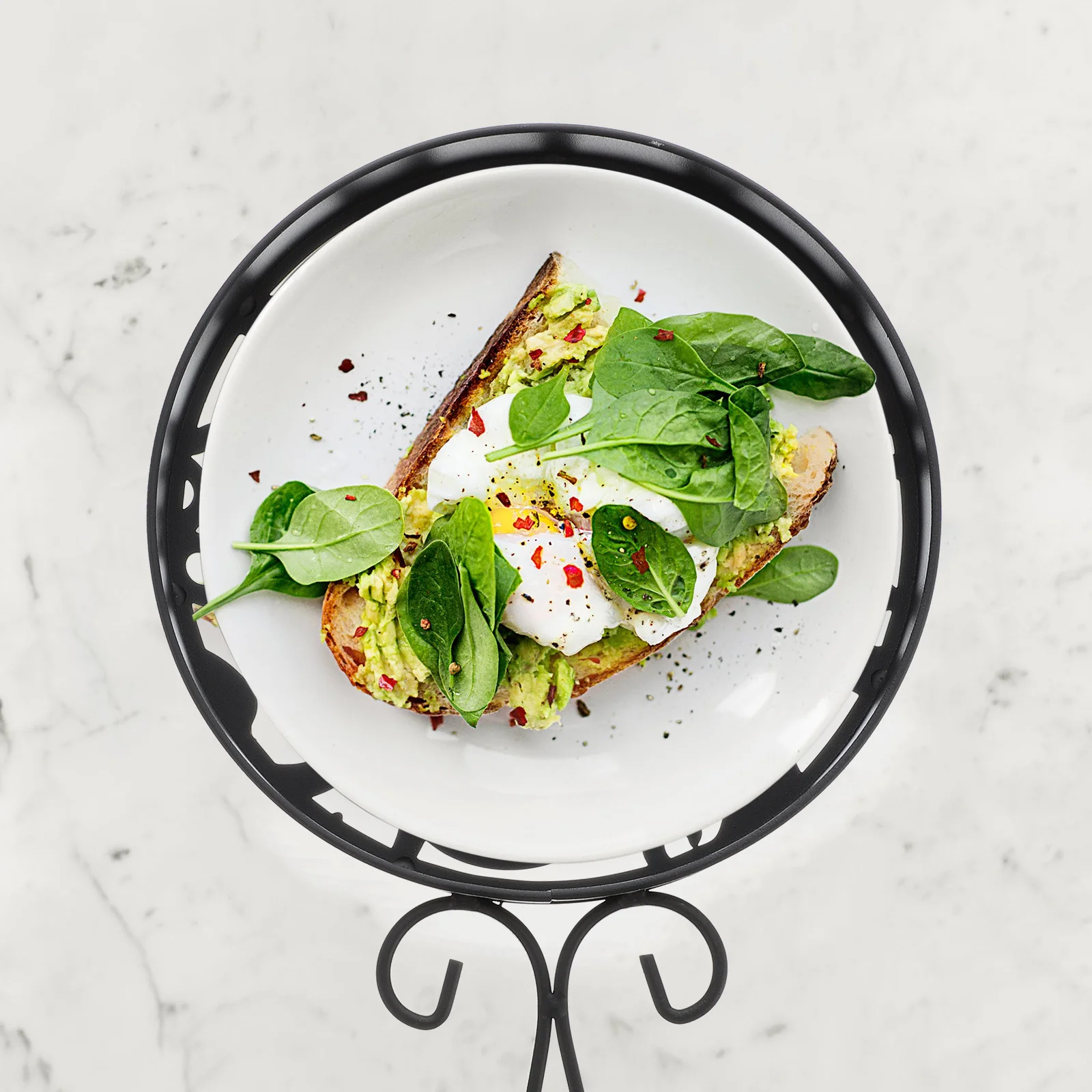 

Creative Iron Heat Insulation Tableware Mat Thickened Kitchen Gadget Hollow Design For Home Restaurant Use