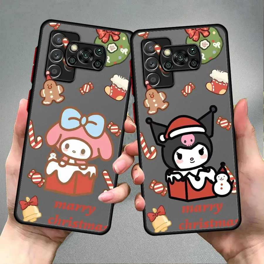حافظة لهاتف Xiaomi Poco F3 X3 NFC C40 C50 C51 X3 X4 X5 Pro M5s غطاء هاتف خلفي سانريو عيد الميلاد ميلودي #4