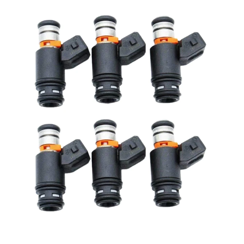 6 PCS Fuel Injector For Eurovan 97-07 2.5L Jetta Golf VR6 2.8L 97-02