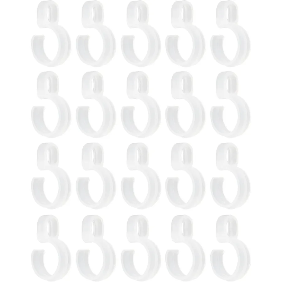 20 قطعة شماعات مقاومة للرياح هوك المضادة للانزلاق شماعات الملابس من تجفيف الرف يندبروف هوك شماعات مشبك لتجفيف الرف قضيب خزانة