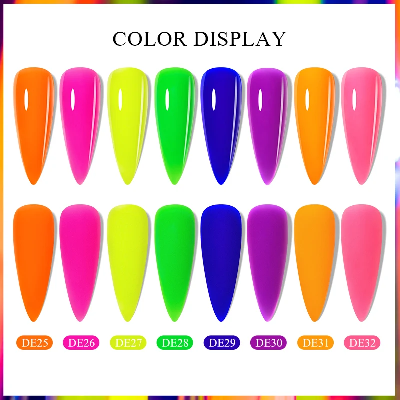 Mtssii Fluorescent Nail Extension Gel display 2