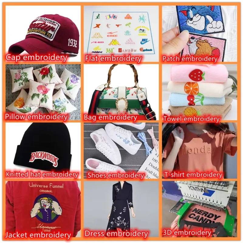Customized Home Thread Computerized Single Head Embroidery Machine Digital Programmable Embroidery Machine For T-shirt Cap