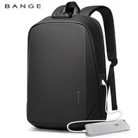 BANGE New EVA Waterproof Anti-Theft 15.6 inch Laptop Backpacks USB Man Mochila Hard Business Travel Bags with TSA Custom Lock