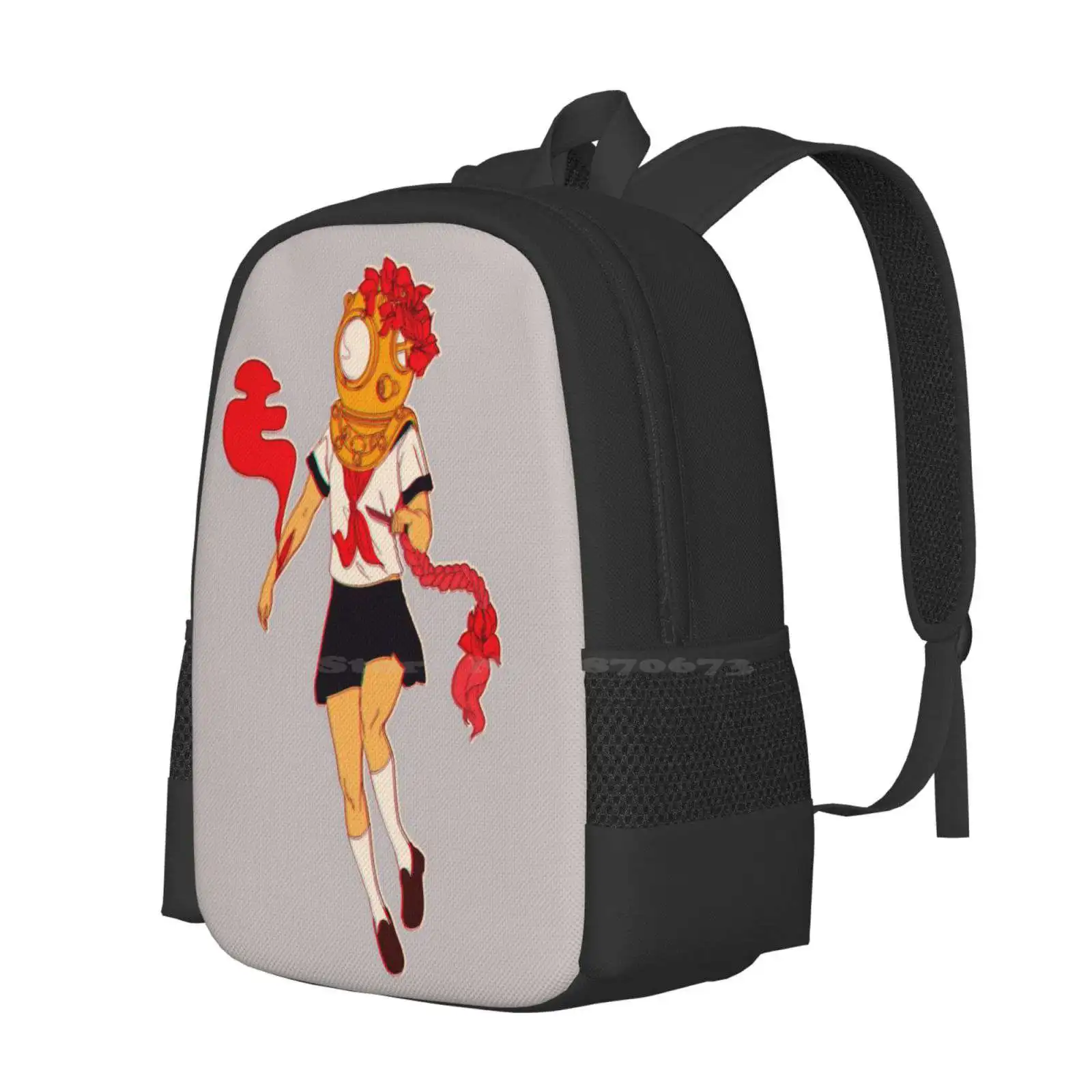 Burial At Sea Hot Sale Schoolbag Backpack Fashion Bags Bougainvillea Flowers Girl Japanese Sailor Outfit Swimming Float Burial