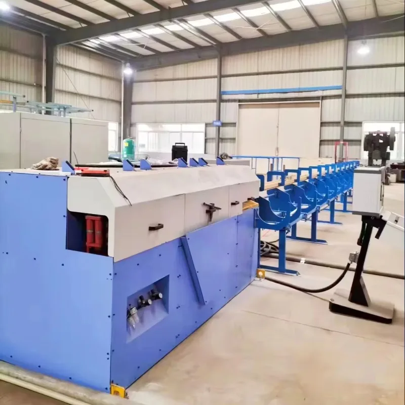 Towable Intelligent PLC Wire Straightener Machine High Speed 130m Min CNC Coiled Rebar Straightening Cutting For Centers