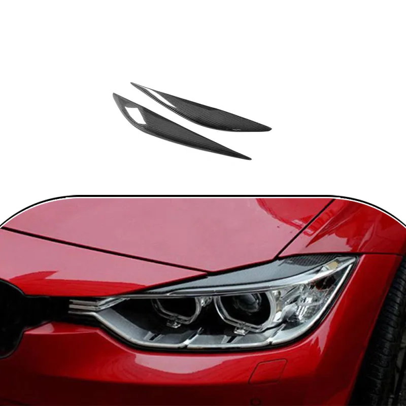 For 2012-2016 BMW 320i 328i 335i Bumper F30 Front Head Lamps Cover Eyelid Headlights Eyebrows