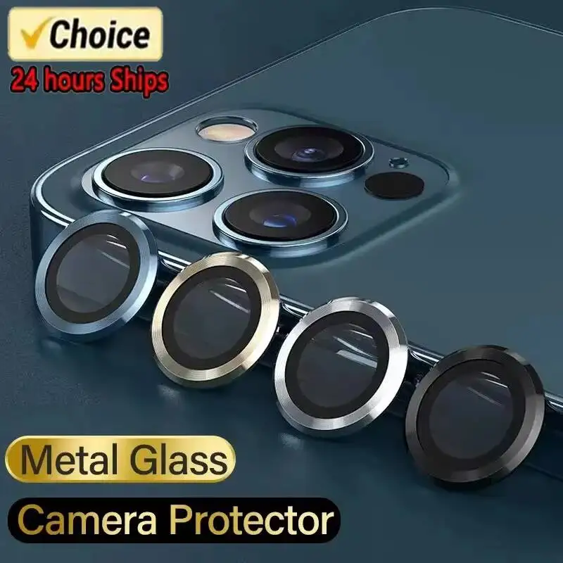 

Metal Ring Protector Glass For Iphone 13 14 Pro Max 17 Air 11 12 Mini 16 15 Plus Camera Protectors Lens Film