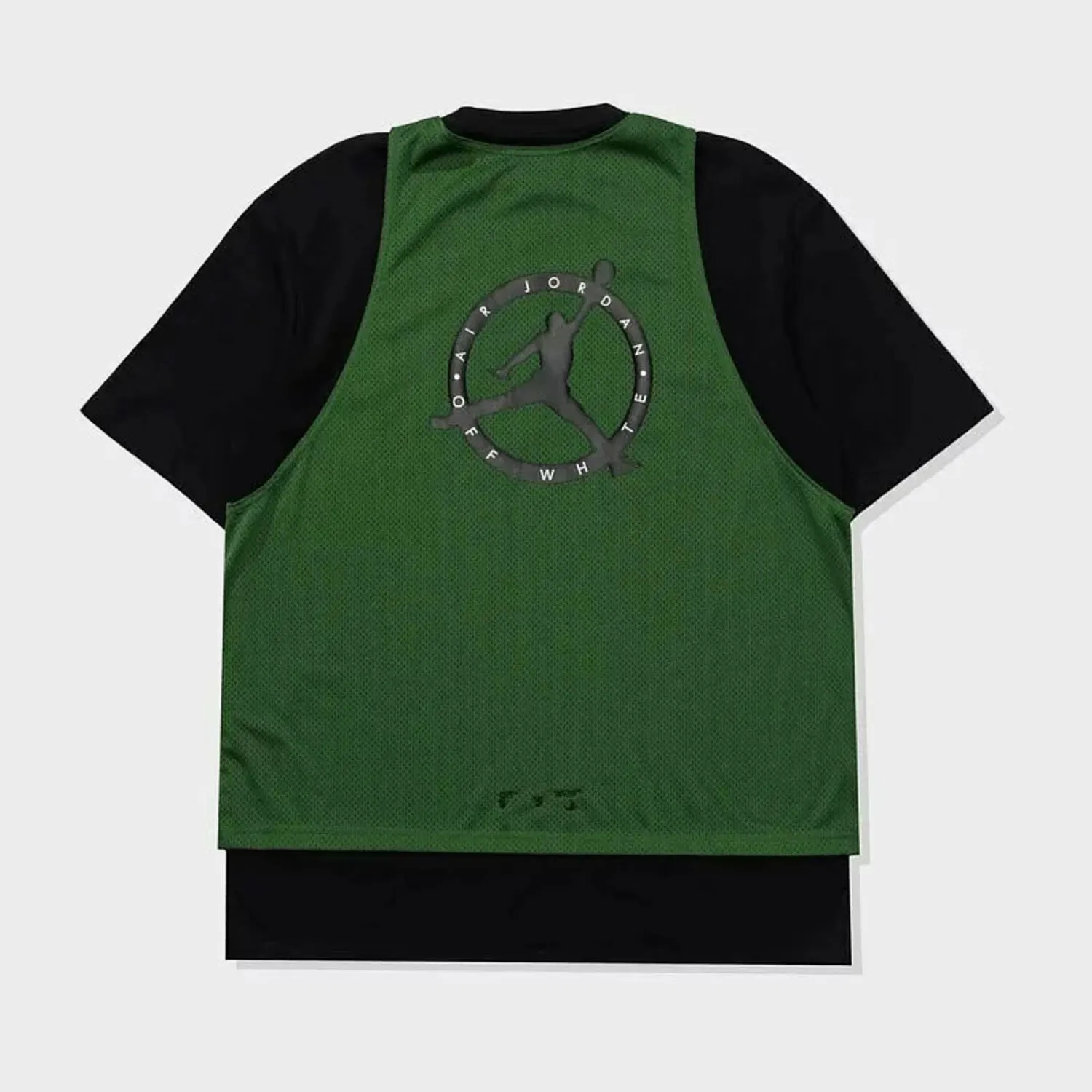 Nike Authentic JORDAN Men's and Women's Round Neck Vest Fake Two-Piece Short Sleeve Shirt CV3524-361