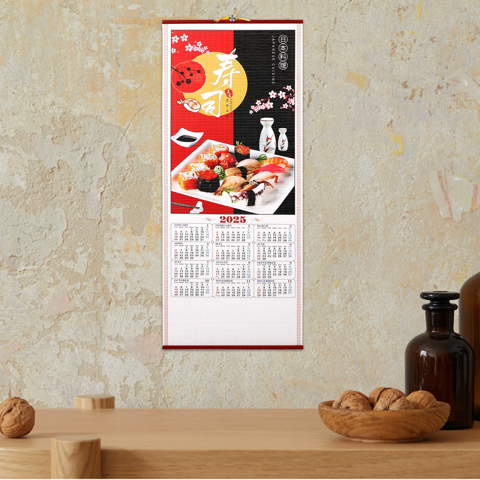 

Настенный календарь на 2025 год, издание «Год Змеи», с изысканным принтом, органайзер для дома и офиса, декоративная картина, семейный подарочный календарь