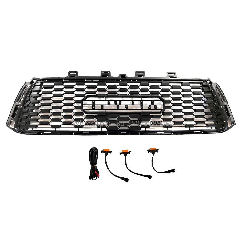 

Upgrade for Tundra 2010-2013 with New for TRD Style LED Grille ABS Material Honeycomb Car Grille