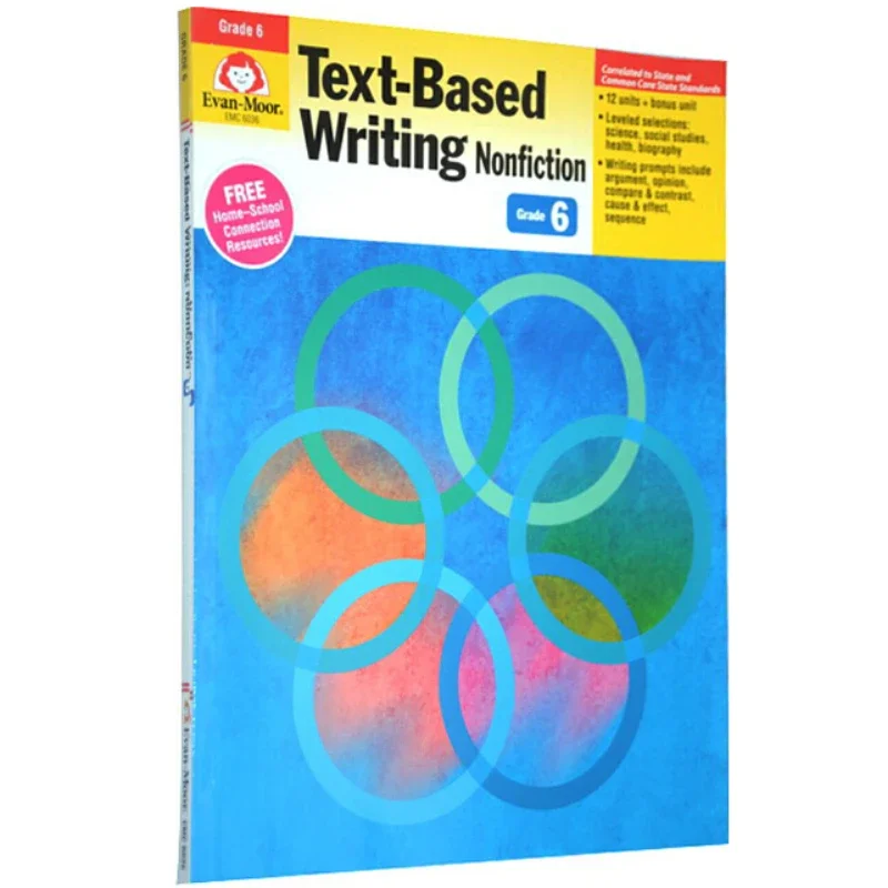 Evan-Moor Text-Based Writing Nonfiction, Grade 6 Workbook,aged 9 10 11 12, English book 9781613689998