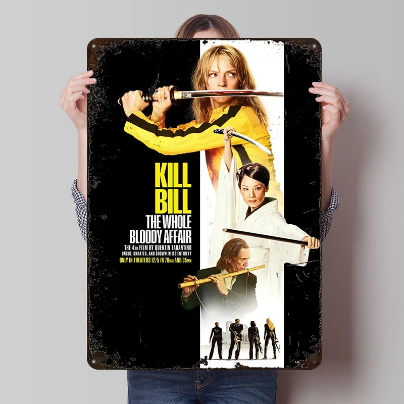 Kill Bill: The Whole Bloody Affair Metal Poster Customized Wall Art Retro Vintage Tinplate Signs for Decoration Aesthetic House