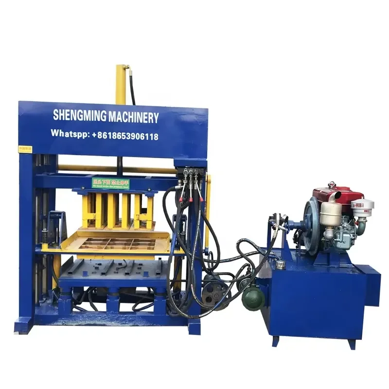QT4-40 Manual Used Paver Concrete Block Making Machine in Zambia