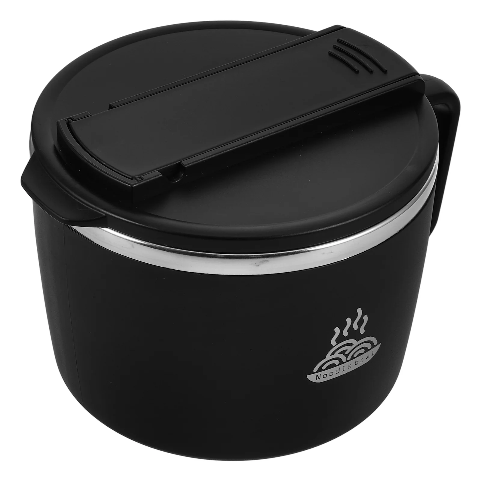 

1Set Stainless Steel Noodle Bowl 1200ml Ramen Bowl with Lid Utensils Chopsticks Portable Insulated Soup Container