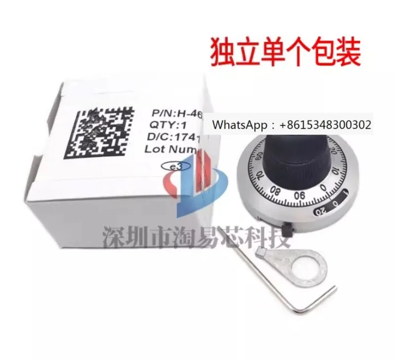 

Brand new original H-46-6A variable frequency speed control analog counting dial 46MM potentiometer counting dial
