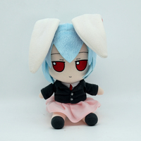 Lovely Plush In Stock fumoxfumo TouHou Project Reisen(Blue Short Hair) Doll X1 Kawaii Gift