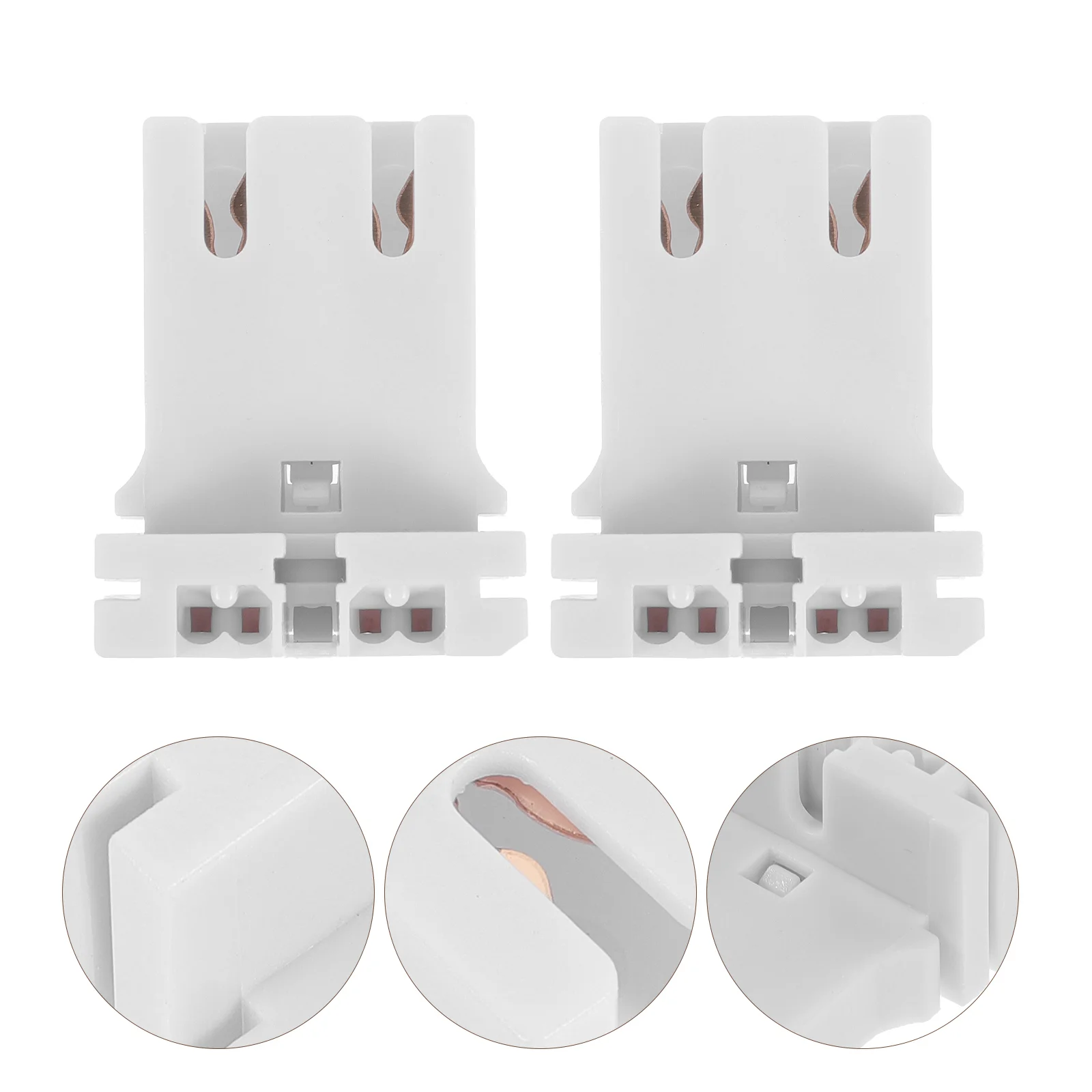 

10 Pcs Fluorescent Lamp Holder T8 T8/T12 Tube Household Holders Socket Lampholder Base Plug