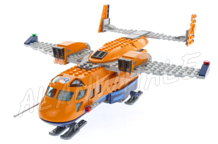 791pcs City Arctic Supply Cargo Plane Landing Gear Ice Mountain Cutter Vehicle 10996 Building Block Toys Compatible With Model