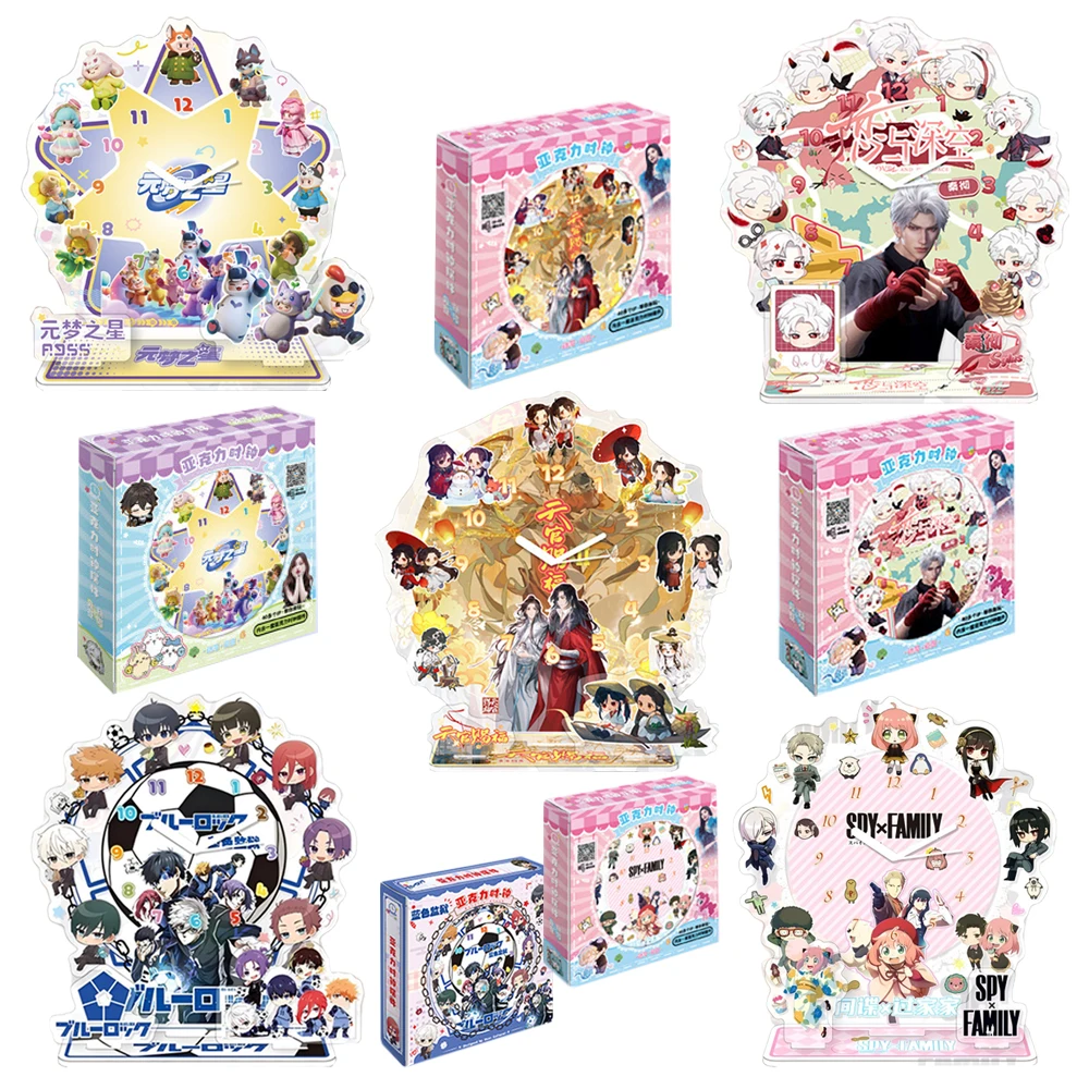 

Japanese Mange Peripheral Clock Ornaments Figure Exquisite Designs Practical Acrylic Stand Model Cool Gifts for Enthusiasts