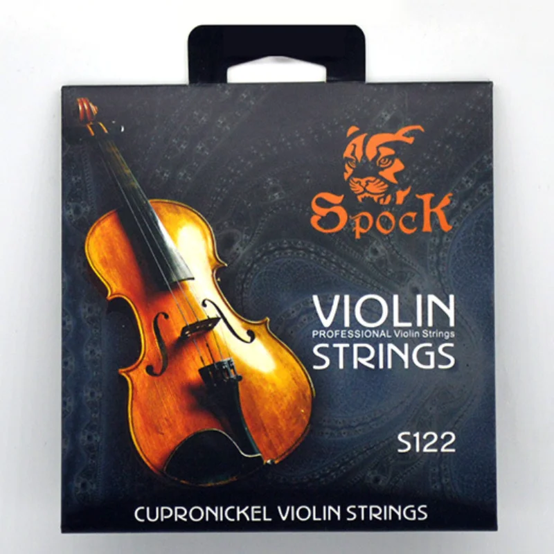 1 SET Spock S122 Nickel Silver Violin Strings Fit for 3/4 4/4 Violin Stainless Steel Core Nickel Silver Wound