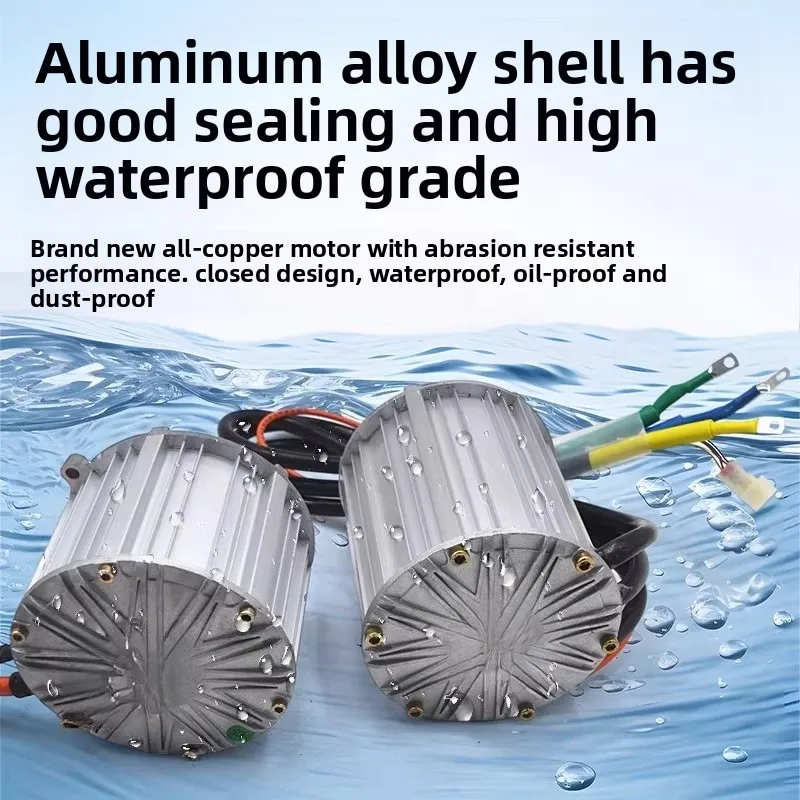2000W 60V 72V Brushless Motor & Controller Permanent Magnet Synchronous for Electric Tricycle & Four-Wheel Vehicle
