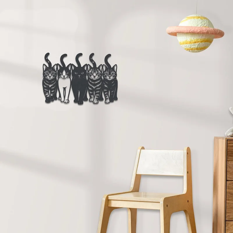 【wall sculptures】Cat Metal Wall Decoration2dMetal wall decoration，Metal Wall Decorative Art，Iron Metal Wall Decor Art