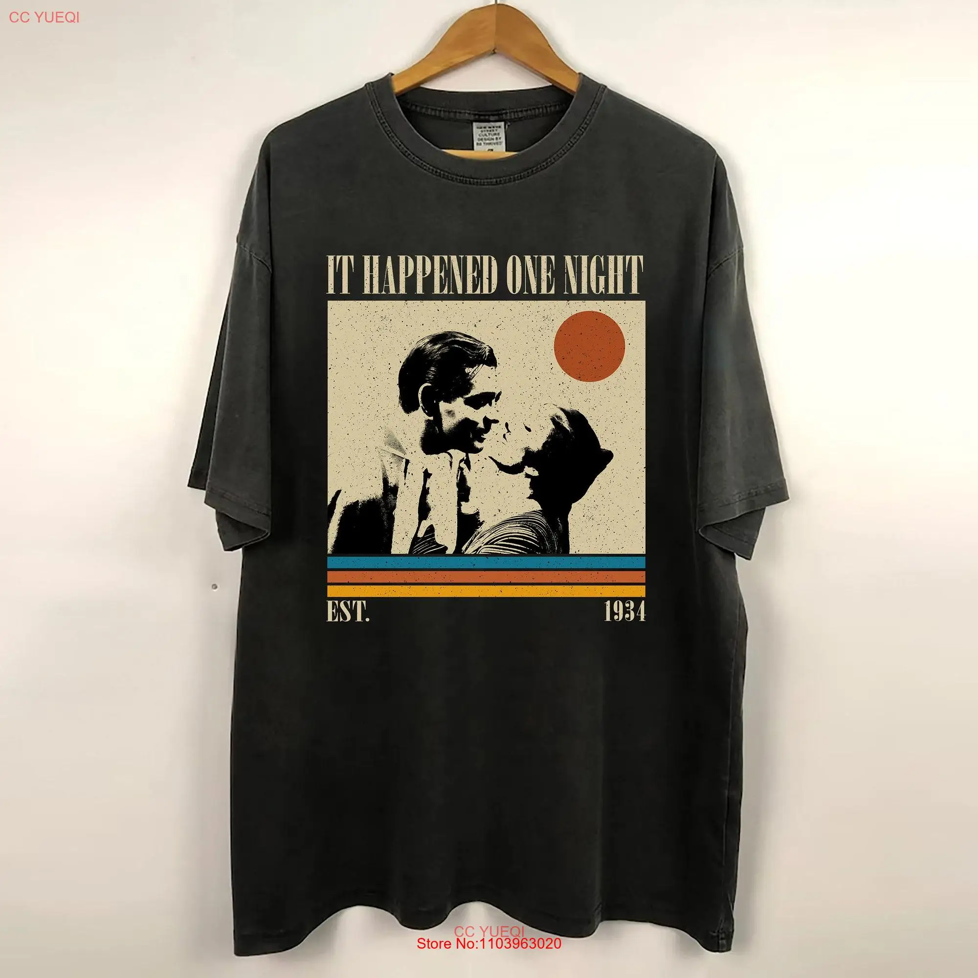 Это произошло, футболка с длинным или коротким рукавом в стиле фильма «одна ночь»
