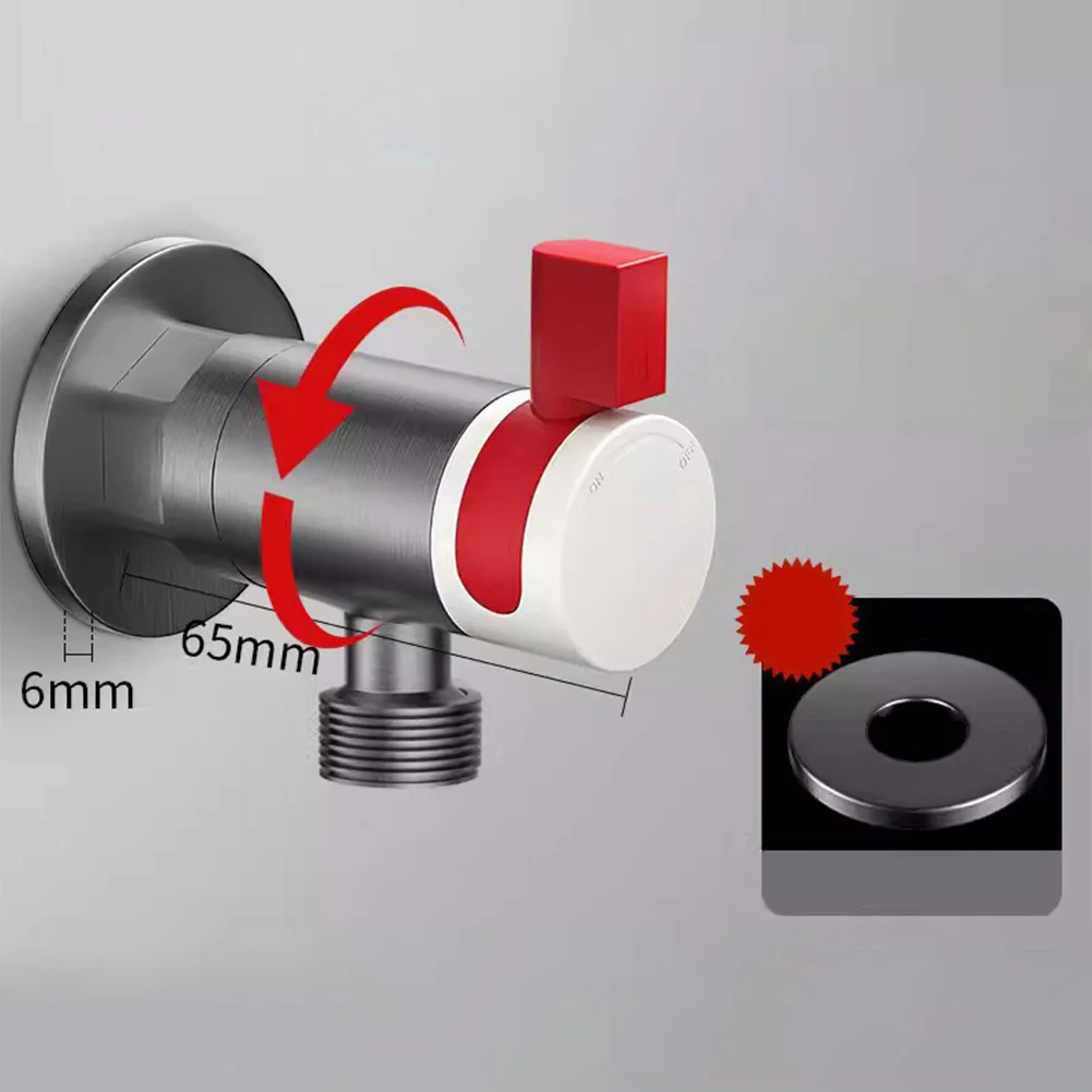 

Для безопасного управления водой: угловой клапан с вращением на 360 градусов и высокой скоростью потока, подходит для использования на кухне и в ванной комнате.