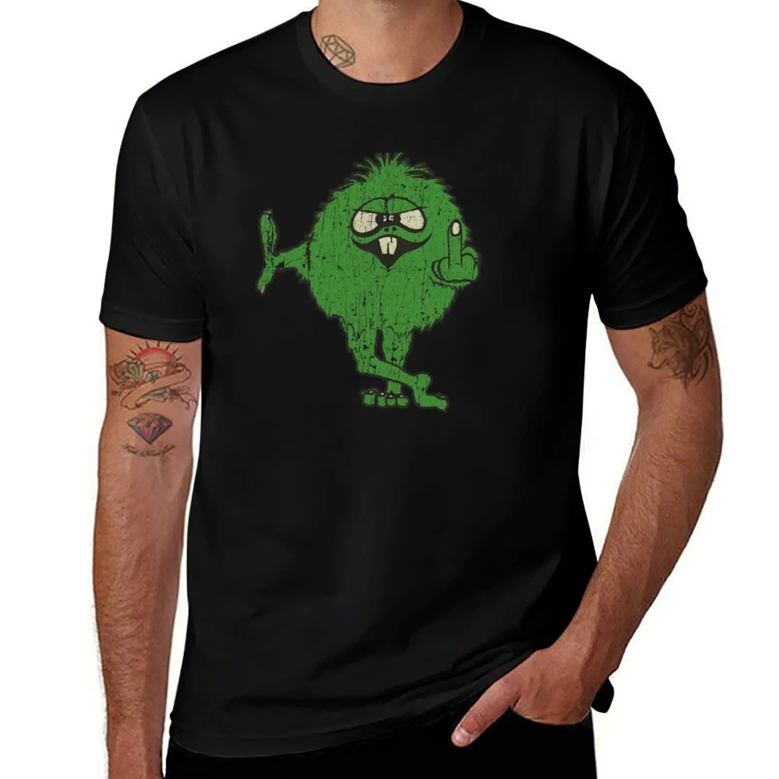 

IDGAF Green Monster T-Shirt graphic t shirts for man cotton t shirt man