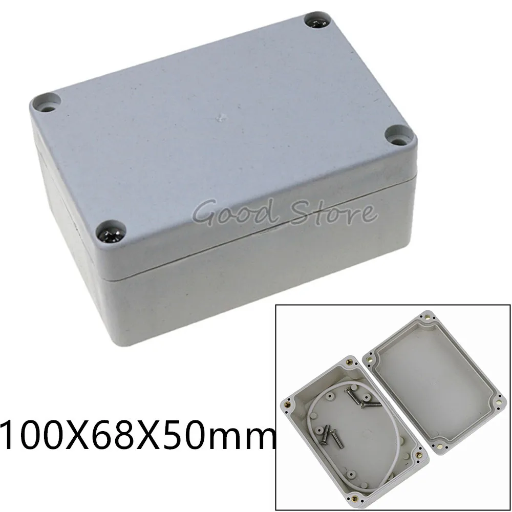 1PCS 100x68x50mm Gray DIY Enclosure Instrument Case Electrical Supplies Plastic Electronic Project Box no ear