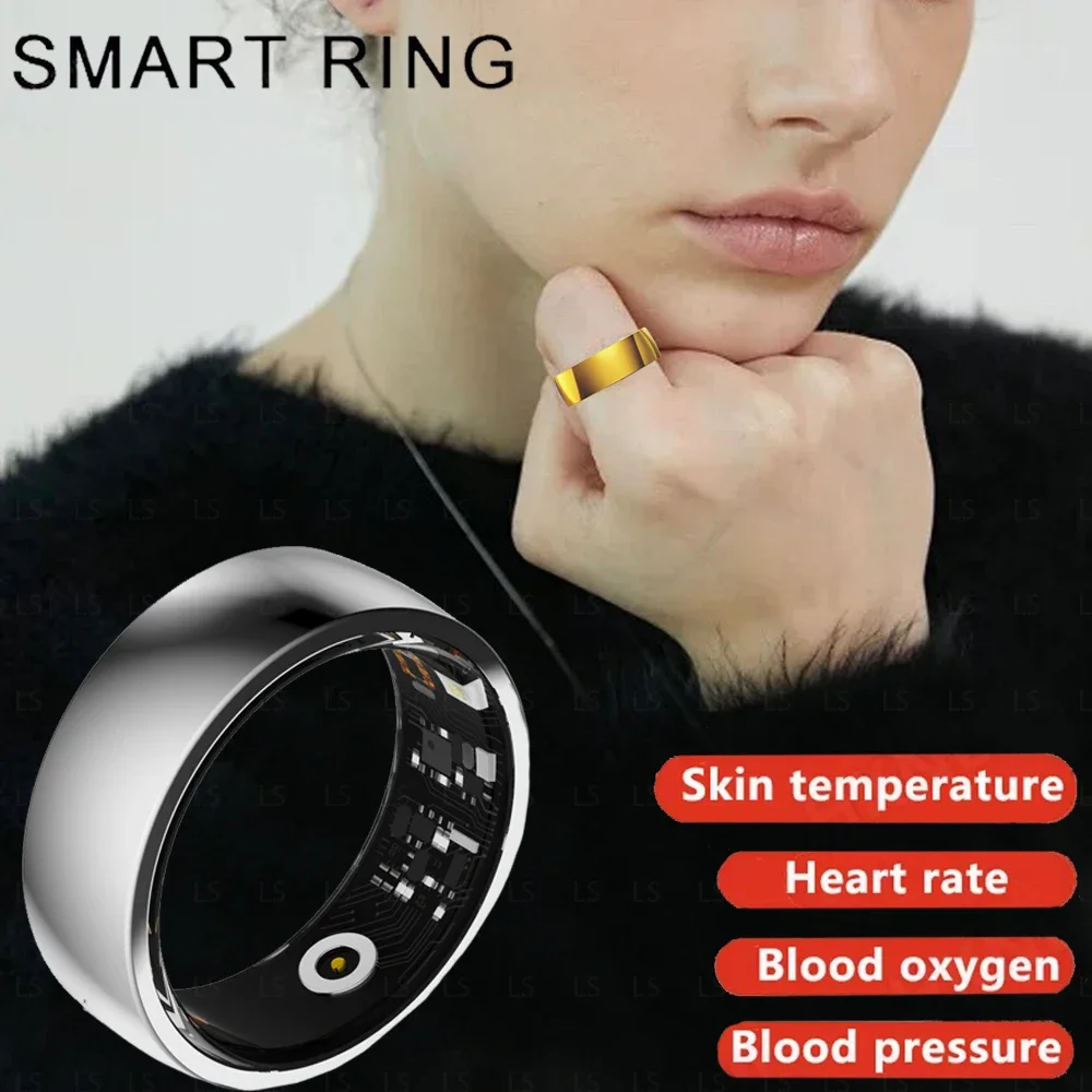 

New Health Life Smart Ring Men Woman Blood Oxygen Heart Rate Blood Pressure Sleep Monitor Sport Intelligent Ring For Android iOS