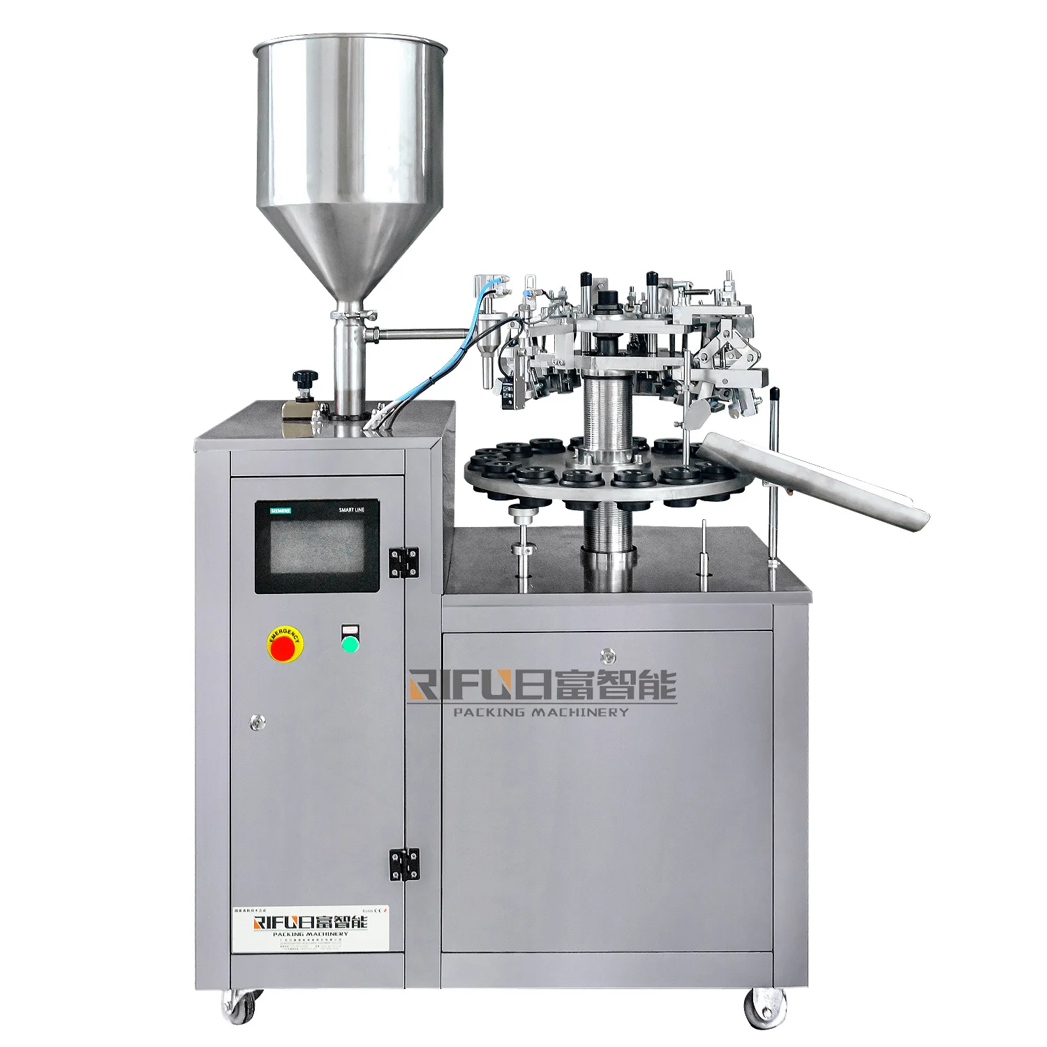 LH aluminum tube filling and folding machine semi-automatic paint jam metal hose sealing machine