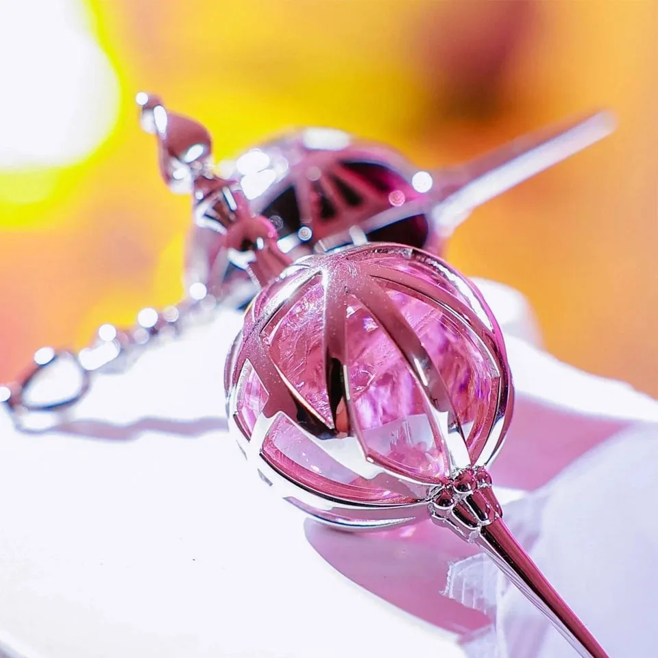 Anime Puella Magi Madoka Magica Soul Gem Brooch Crystal Pendant Cosplay Costumes Lovers Jewelry Set Accessoies Prop image 2