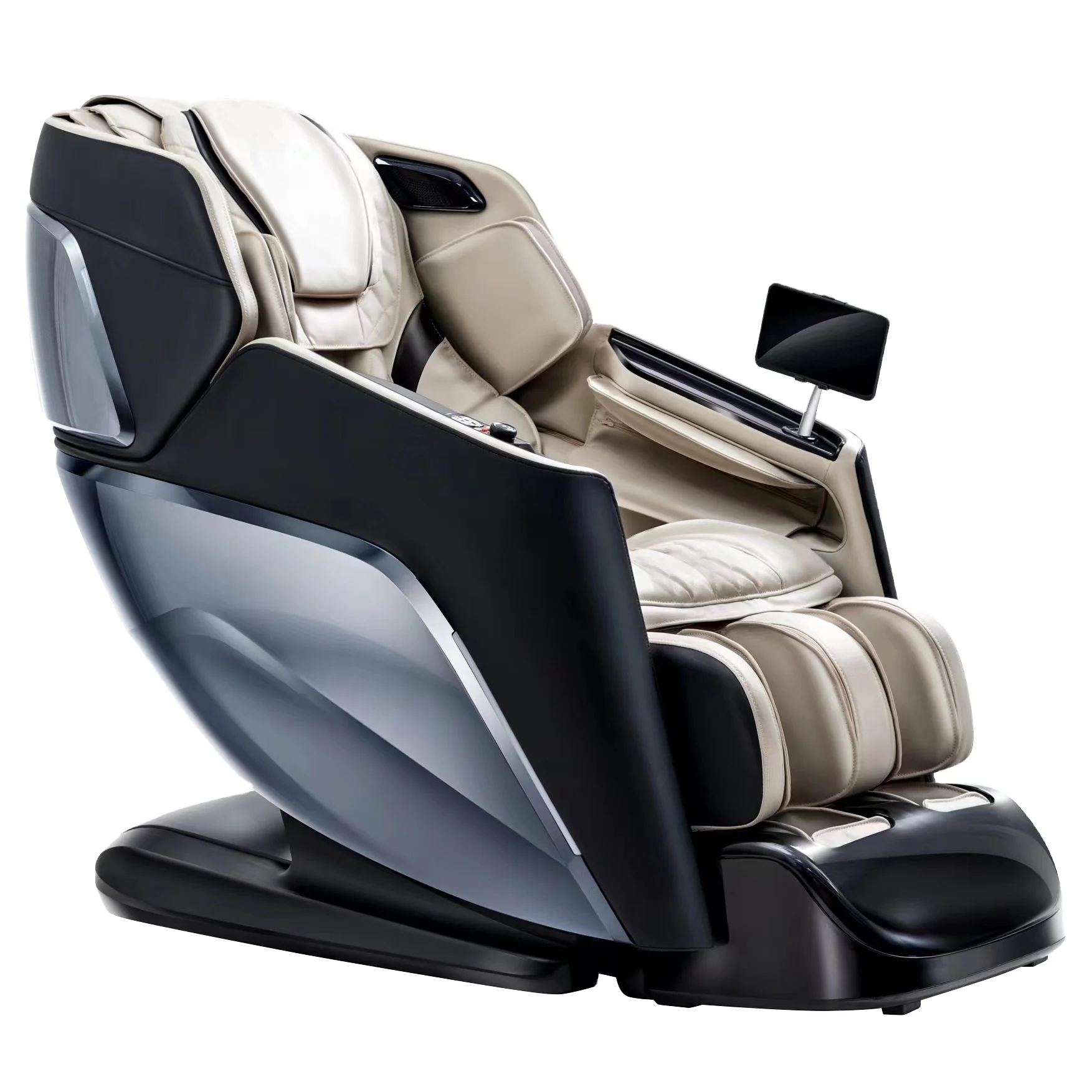 Luxury acupressure 4D 3D heating luxury massage chair comfortable deep kneading zero gravity full pu leather chair