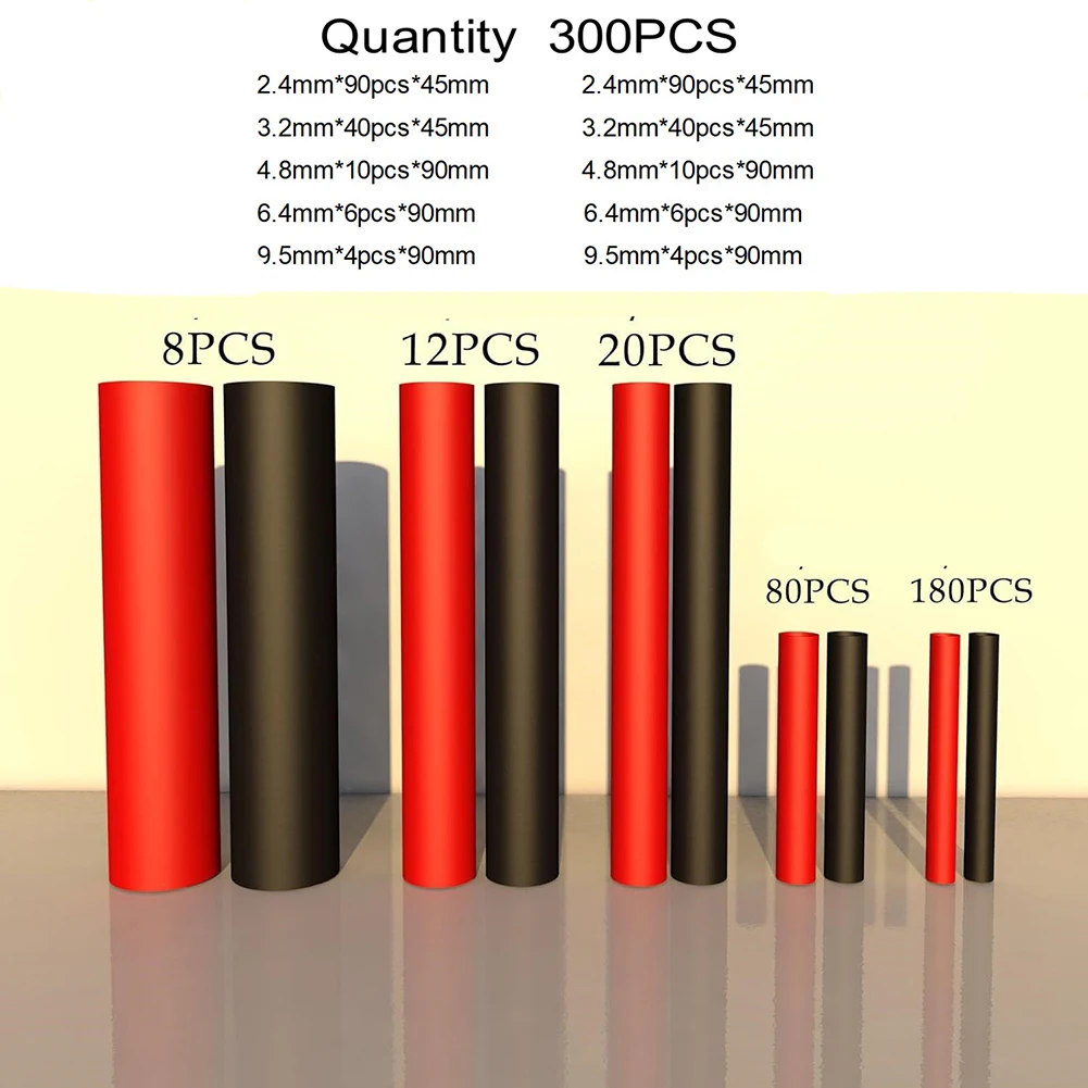 3:1 Ratio Tubing Adhesive Lined Heat Shrink Simplified Installation Tight Wrapping UV Resistance Abrasion Resistance