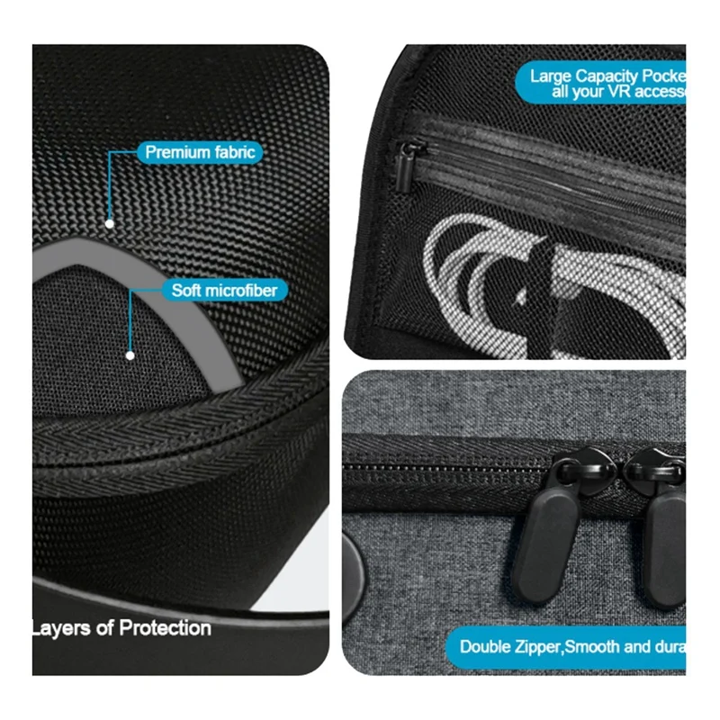 Carrying Case For Meta Quest 3S VR Gaming Headset Controller Travel Carry Case Bag For Oculus Quest 3S VR Accessories