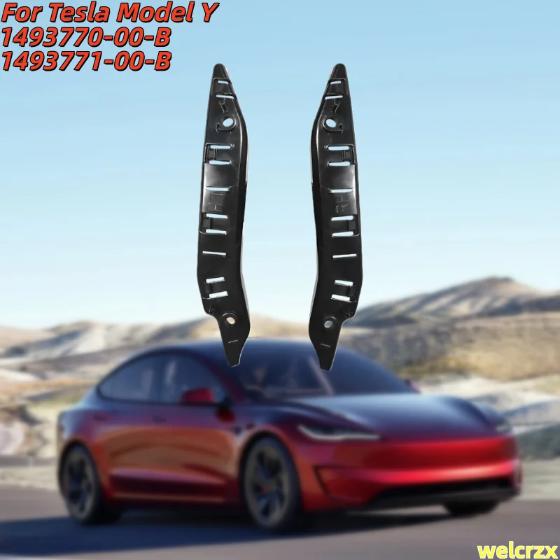 1/2pcs Car Front Bumper Bracket Support Holders For Tesla Model Y 2020-2022 1493771-00-B 1493770-00-B Auto Bumper Bracket Acces
