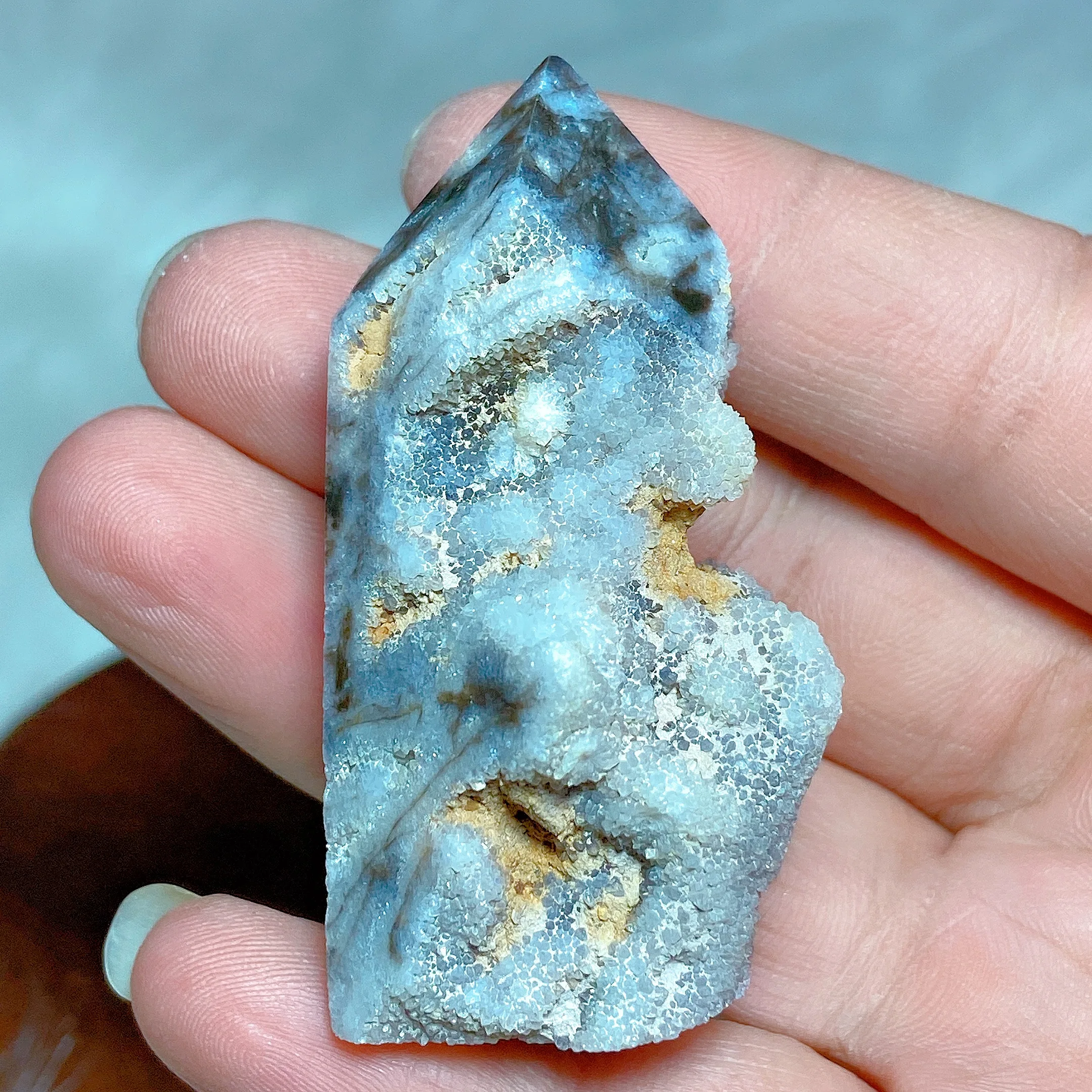Natural Crystal Sphalerite Tower Point Geode Druzy Stone High Quality Mineral Healing Home Decorations Reiki Room Decor Ore