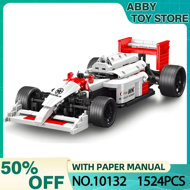 MOULD KING 10132 Technical Race Car Building Brock The MP414 Formula F1 Racing  Vehicle Brick Puzzle Toy For Kids Christmas Gift