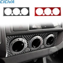 For Toyota Tacoma 2005 2006 2007 2008 2009 2010 Carbon Fiber Car Sticker Center Control AC Switch Cover Interior Accessories