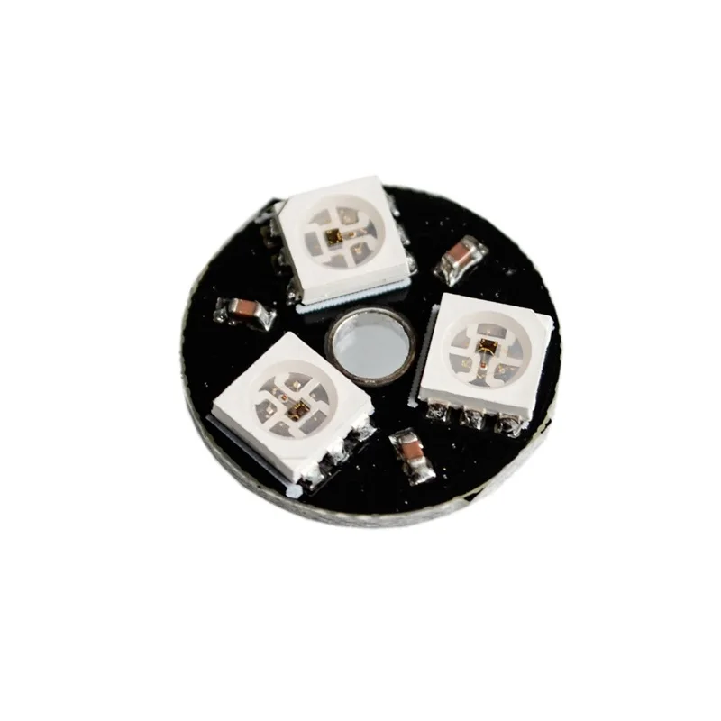 1/3/4/7/8/12/16/24/25/32/40/64 bits WS2812 5050 RGB LED Built-in Full-color Driving Color Lamp Round Square LED Module